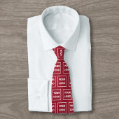 バーグニカスタムーのビジネスのロゴパターン（両面） ネクタイ