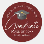 バーグニモダンー卒業カスタム卒業会 ラウンドシール (正面)