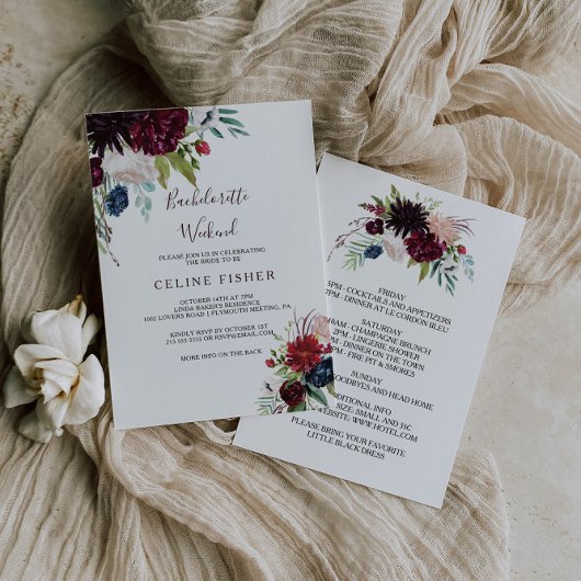 バーグニモダンー海軍フローラバチェロレッテ週末 招待状