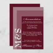 バーグニモダンー結婚ズ宿泊カード サンキューカード (正面/裏面)