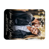 バーグニ素朴ーのフローラメイスン・ジャー日付を保存 マグネット (横)