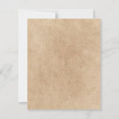 バーグニ素朴ーフローラ秋の結婚式日付の保存 (裏面)