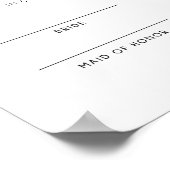 バーグニ結婚ーの婚姻証明書ポスター ポスター (角)