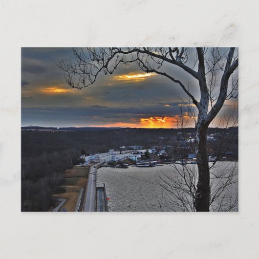 バーグネルダムミズーリ葉書 ポストカード (正面)