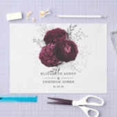 バーグパーソナライズされたンディフローラ結婚ティッシュペーパー 薄葉紙 (クラフト)