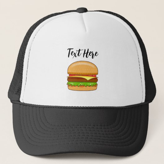 バーグベクターイラスト キャップ (正面)