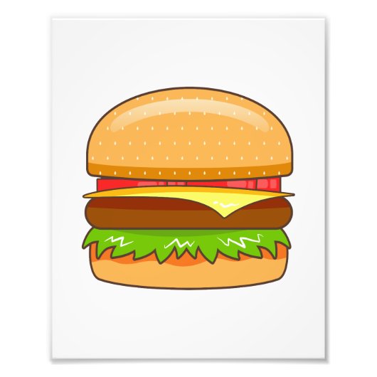 バーグベクターイラスト フォトプリント            (正面)