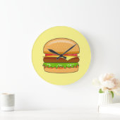 バーグベクターイラスト ラージ壁時計 (ホーム)