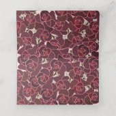 バーグモダンンディバラフローラ結婚ズ プレイスカード (内部開封)