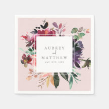 バーグモダンンディフローラ赤面ピンク結婚ズ紙