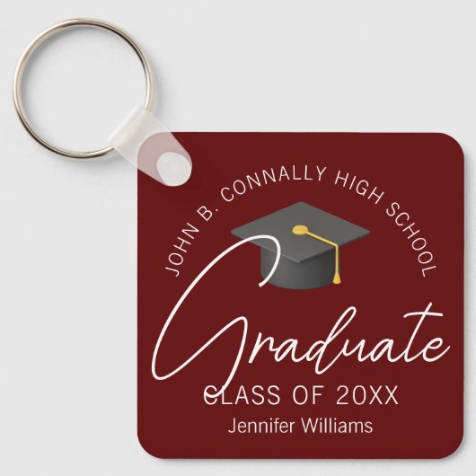 バーグモダンンディ卒カスタム業2025年卒業 キーホルダー (正面)