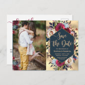 バーグモダンンディ海軍のフローラ写真が日付を保存 案内ポストカード (正面/裏面)