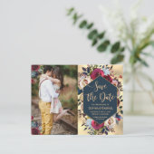 バーグモダンンディ海軍のフローラ写真が日付を保存 案内ポストカード (スタンド正面)