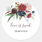 バーグモダンンディ海軍フローラ愛は甘い結婚 ラウンドシール (正面)