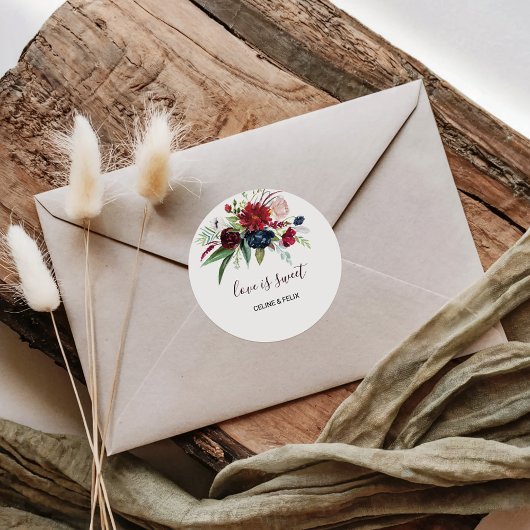 バーグモダンンディ海軍フローラ愛は甘い結婚 ラウンドシール