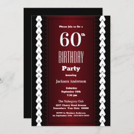 バーグモダンンディ60th誕生日パーティー 招待状