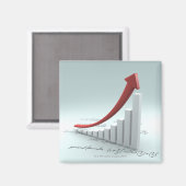 バーグラフおよび式を含む矢印 マグネット (正面/裏面)