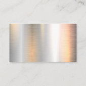 バーグラフ会計 | マネーアイコン | メタリック 名刺 (裏面)