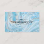 バーグラフ建物ロゴ | Blue Marble Business C 名刺 (裏面)