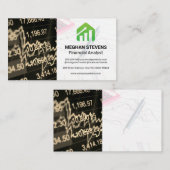 バーグラフ株価 | 財務報告 予約カード (正面/裏面)