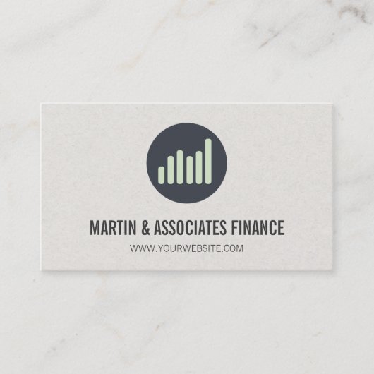 バーグラフ |アイコン 名刺 (正面)