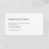 バーグラフ/マーケティング 名刺 (裏面)