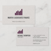 バーグラフ |深い赤 名刺 (正面/裏面)