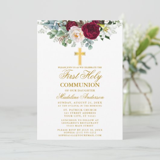 バーグンエレガントディフローラ緑の聖域 招待状 (スタンド正面)