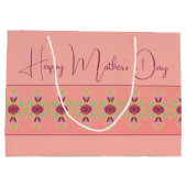 バーグンエレガントディフローラ ラージペーパーバッグ (裏面)