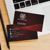 バーグンエレガントディ |金ゴールドダスト |会社のロゴ 名刺