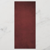 バーグンディお洒落パーチメント金ゴールド書道 メニュー (裏面)