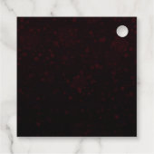 バーグンディエレガントアゲートボードベリーメリークリスマス フェイバータグ (裏面)