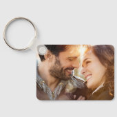 バーグンディエレガントセージグリーンブルーフローラズ結婚 キーホルダー (裏面)