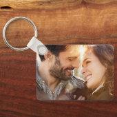 バーグンディエレガントセージグリーンブルーフローラズ結婚 キーホルダー (裏面)