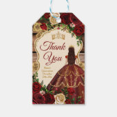 バーグンディスペインのフローラウッドミ素朴ーカンス ギフトタグ (正面)