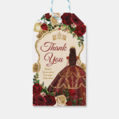 バーグンディスペインのフローラウッドミ素朴ーカンス ギフトタグ (裏面)