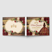 バーグンディスペインのフローラウッドミ素朴ーカンス ゲストブック (全面)