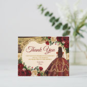 バーグンディスペインのフローラウッドミ素朴ーカンス サンキューカード (スタンド正面)