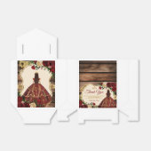 バーグンディスペインのフローラウッドミ素朴ーカンス フェイバーボックス (折り畳みなし)