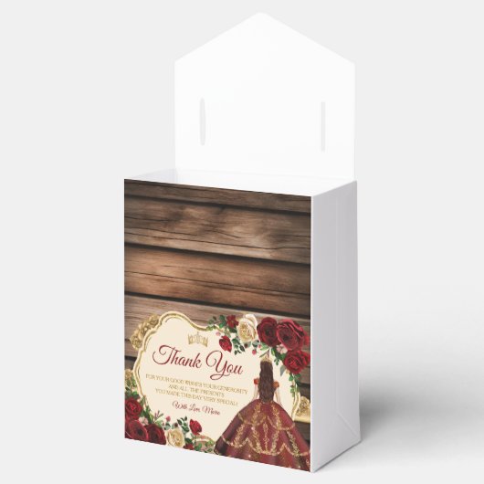 バーグンディスペインのフローラウッドミ素朴ーカンス フェイバーボックス (オープン)