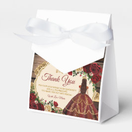 バーグンディスペインのフローラウッドミ素朴ーカンス フェイバーボックス