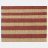 バーグンディ人気がある金ゴールドラグジュアリーリネンコレクション フリースブランケット (正面(横))