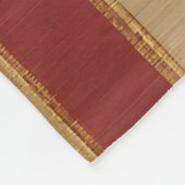 バーグンディ人気がある金ゴールドラグジュアリーリネンコレクション フリースブランケット (角)