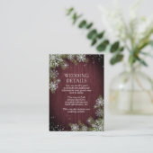 バーグンディ素朴シルバーウィンターウッド詳細 エンクロージャーカード (スタンド正面)