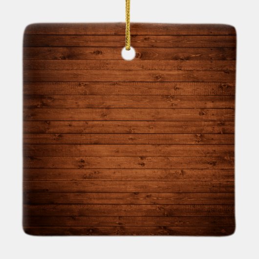 バーグンディ素朴フローラウッド私たちの初めてのクリスマス セラミックオーナメント (裏面)