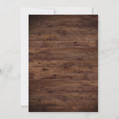 バーグンディ素朴フローラメイスンジャイルライツ結婚ズ 招待状 (裏面)