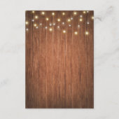 バーグンディ素朴フローラメイスンジャールウェディングレセプション エンクロージャーカード (裏面)