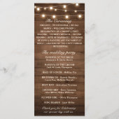 バーグンディ素朴フローラライツメイスンジャー結婚ズ プログラム (裏面)