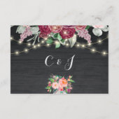 バーグンディ素朴メイスンジャイルライツ結婚ズ詳細 エンクロージャーカード (裏面)