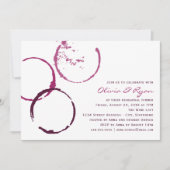 バーグンディ素朴ワインステインリハーサルディナー 招待状 (正面)